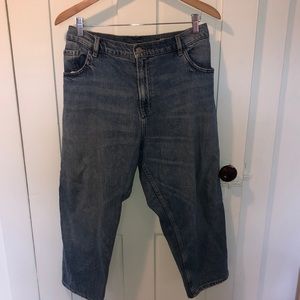Straight cut cropped jeans